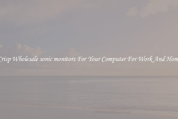 Crisp Wholesale sonic monitors For Your Computer For Work And Home