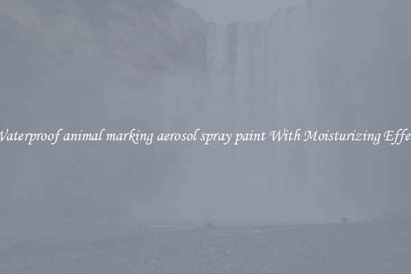 Waterproof animal marking aerosol spray paint With Moisturizing Effect