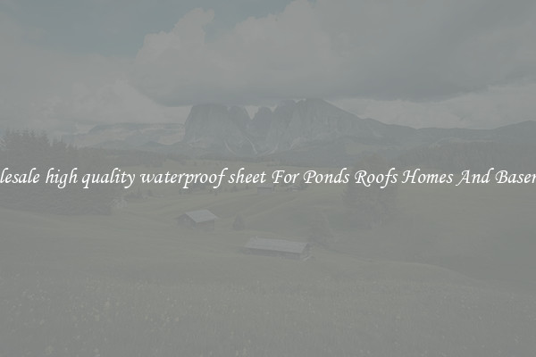 Wholesale high quality waterproof sheet For Ponds Roofs Homes And Basements