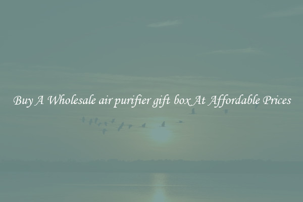 Buy A Wholesale air purifier gift box At Affordable Prices