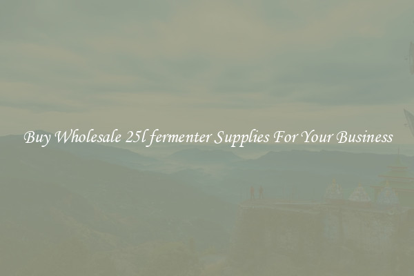 Buy Wholesale 25l fermenter Supplies For Your Business