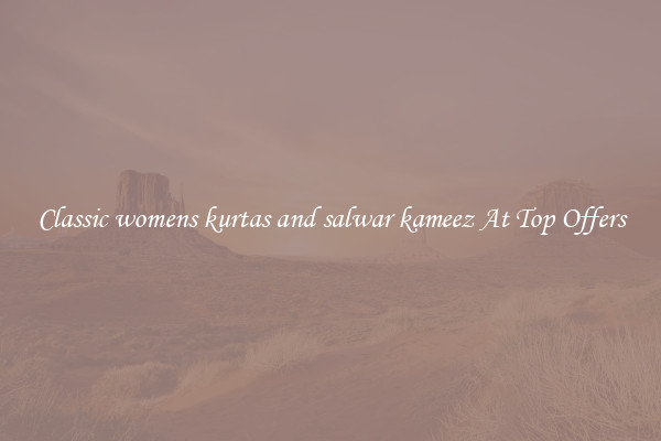 Classic womens kurtas and salwar kameez At Top Offers