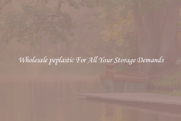 Wholesale peplastic For All Your Storage Demands